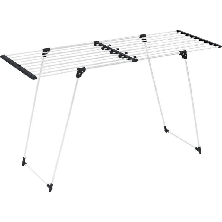 NUXIO Teleskopischer Wäscheständer LALEA, verstellbare Länge 100-163 cm, 18 m Trocknungsfläche, robust und kompakt