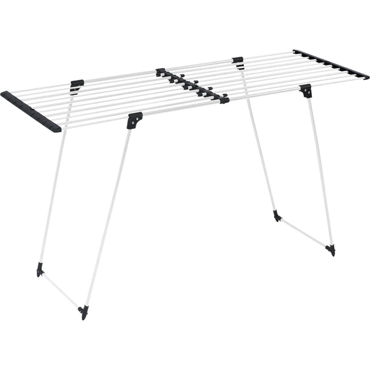 NUXIO Teleskopischer Wäscheständer LALEA, verstellbare Länge 100-163 cm, 18 m Trocknungsfläche, robust und kompakt