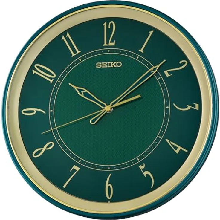 Seiko Clocks Wanduhr QXA834M, schleichende Sekunde, Kunststoffgehäuse, Ø34 x 4.5 cm