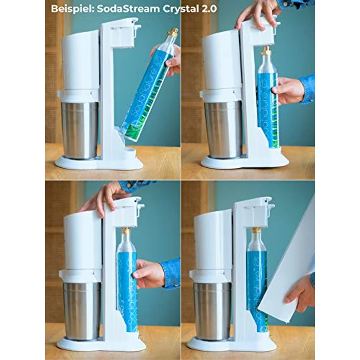 SodaNature Premium 60L CO2 Zylinder für SodaStream (z.B. Crystal 2.0) – Bild 5