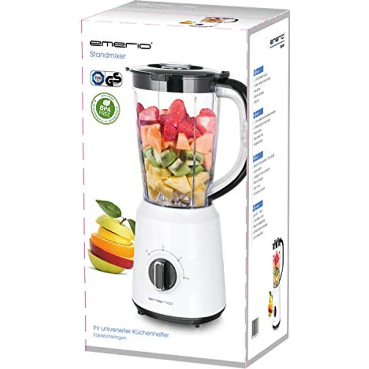 Emerio BL-124816Standmixer, 500W, 2 Geschwindigkeiten, Pulse-Funktionen, weiß – Bild 6