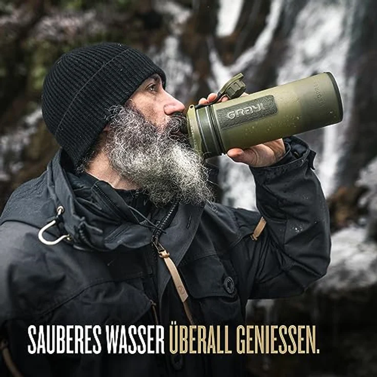 Grayl GeoPress™ Wasserfilter Trinkflasche, 710ml, schnelles Filtern in 8 Sekunden, verschiedene Farben erhältlich – Bild 2