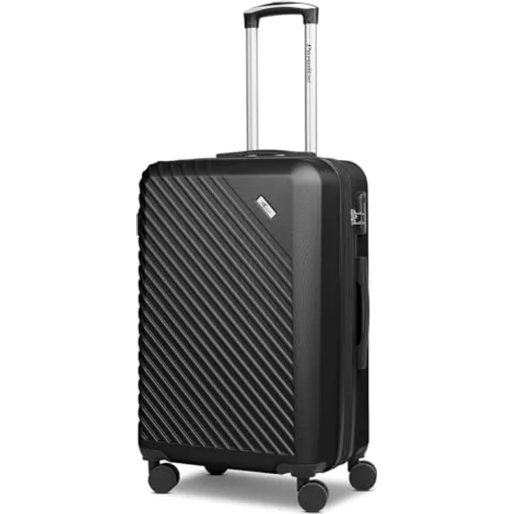 Check in Paradise 2.0, mittelgroßer Trolley 44,5 x 27 x 68 cm, erweiterbar, aus stoßfestem ABS, mit Teleskopgriff, Volumen 74 Liter