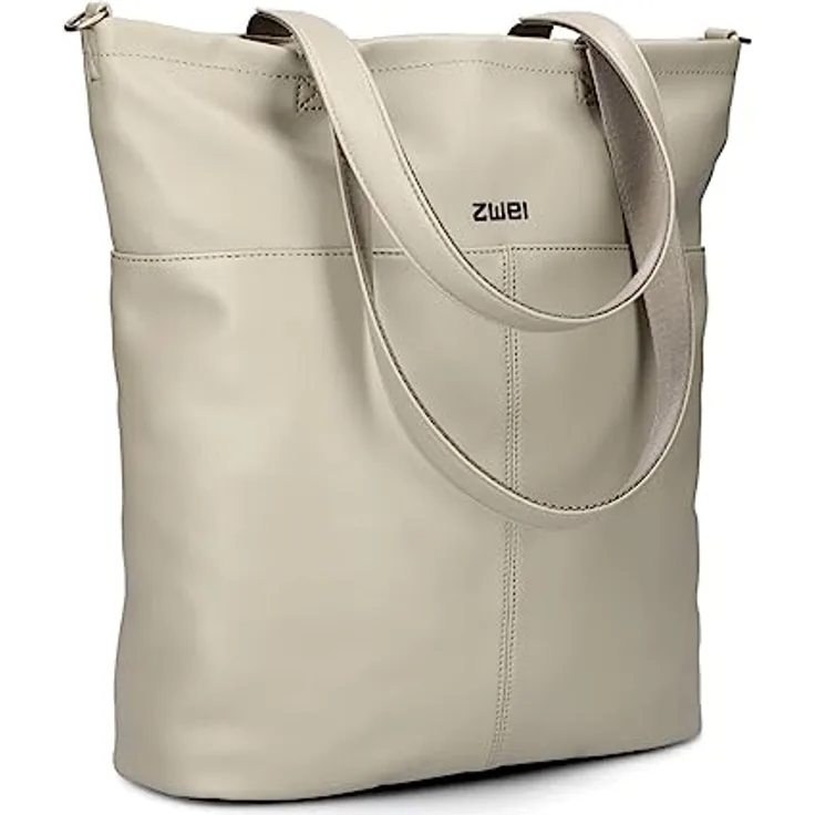 Zwei Mademoiselle.M Shopper Tasche, 37 cm, aus 100% Polyurethan, gelb