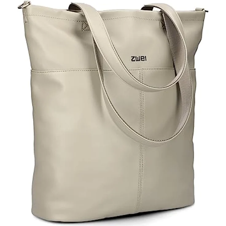 Zwei Mademoiselle.M Shopper Tasche, 37 cm, aus 100% Polyurethan, gelb – Bild 1
