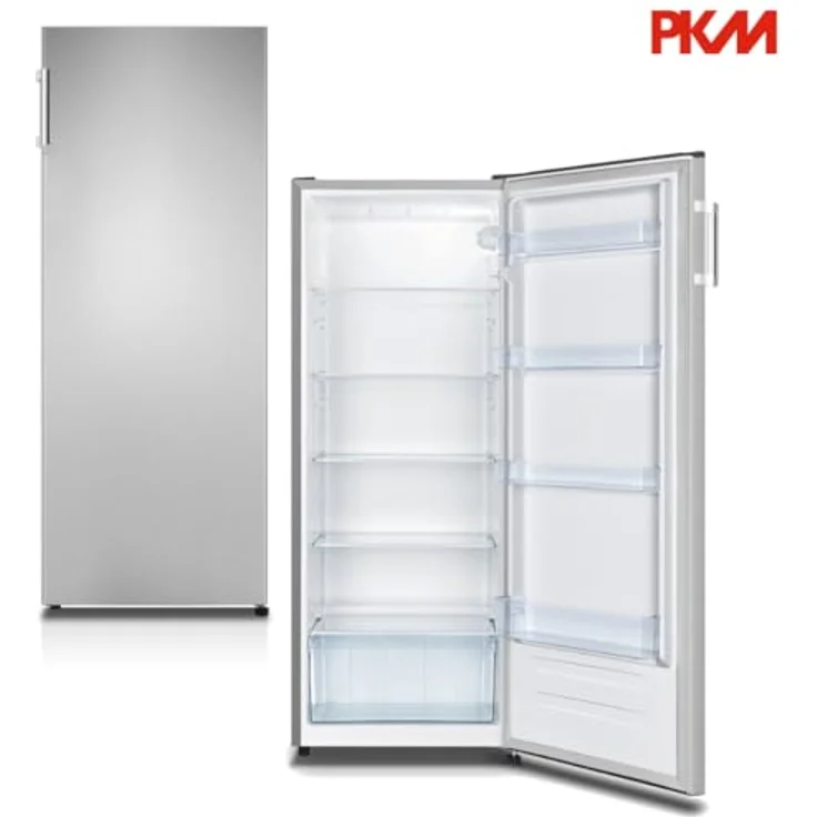 PKM KS242.0EIX, Freistehender Kühlschrank mit 242 l Nutzinhalt, Energieeffizienzklasse E, silber – Bild 2