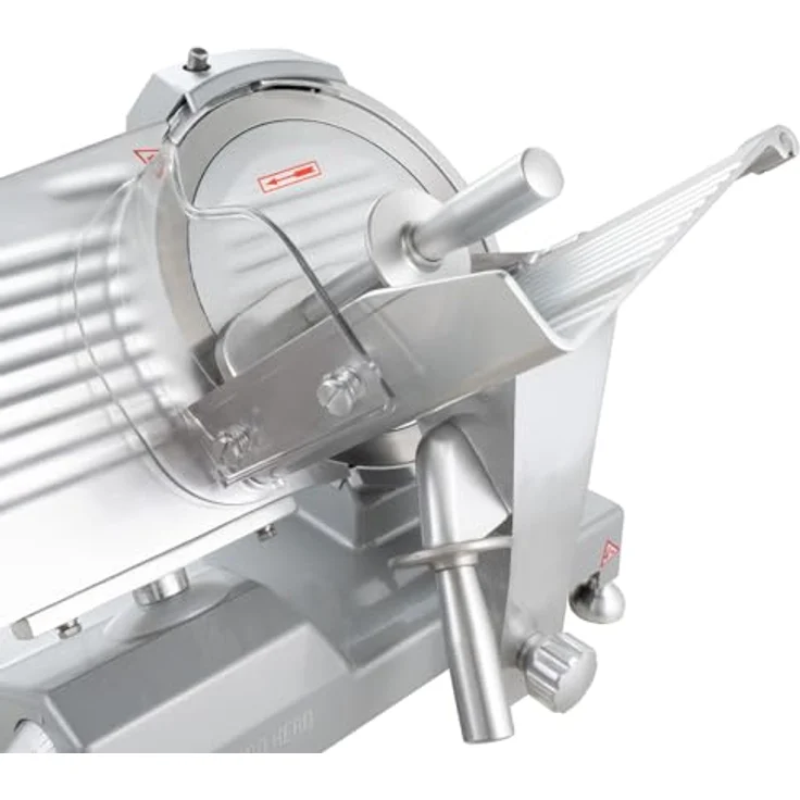 GastroHero Aufschnittmaschine ASM 250 mm, Schrägschneider mit gehärtetem Messer, einstellbare Schnittstärke 0,2-12 mm, max. Schnitthöhe 170 mm: Tests, Infos & Preisvergleich