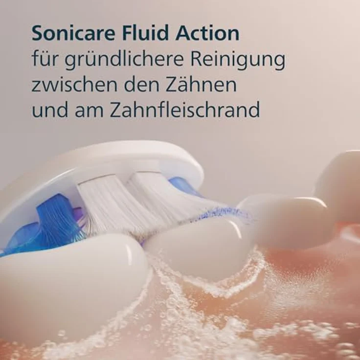 Philips Sonicare S2 Sensitive, Original Ersatzbürstenköpfe, Weiß, 4er-Pack, HX6054/87 mit Sonicare Technologie und 3.000 dicht gepackten Borsten – Bild 5