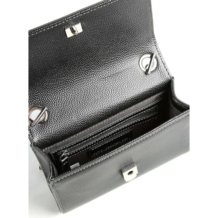 VALENTINO BAGS Umhängetasche DIVINA Mini Bag, Damen Kettentasche aus Lederimitat, 17 x 11,5 x 4 cm, schickes Design, abnehmbare Umhängekette, Schwarz – Bild 4