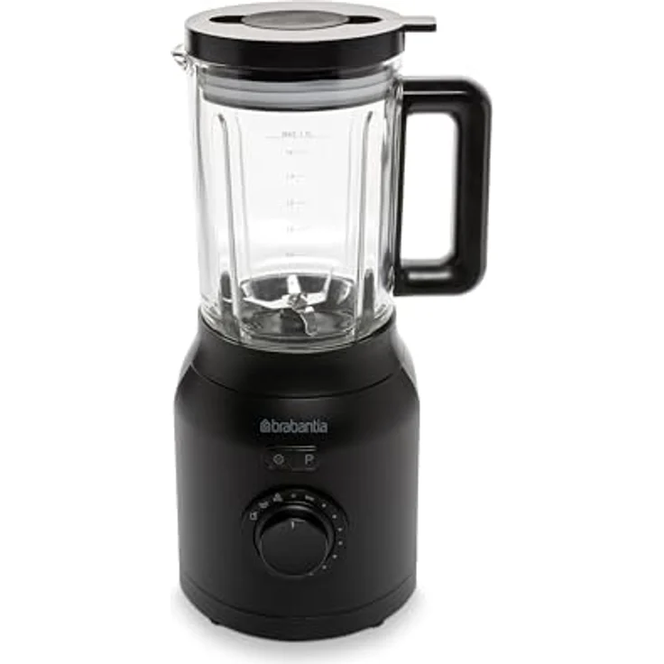 Brabantia Frullatore, Standmixer mit 1200-W-Motor, 1,7 Liter Glasbehälter, Schwarz – Bild 10