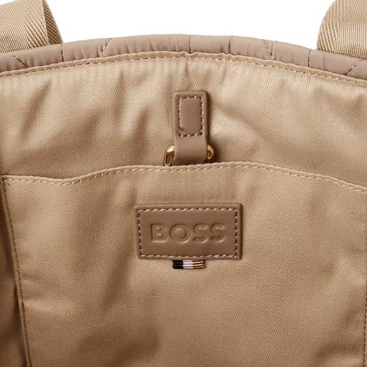 Boss Palmah Shopper Tasche, 39 cm, 100% Polyester, offen braun – Bild 3