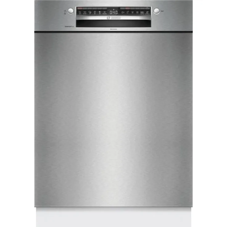 Bosch Serie 4 SMU4HAS07E, Unterbau-Geschirrspüler, gebürsteter Stahl, 13 Maßgedecke, Energieeffizienzklasse C, Home Connect-fähig