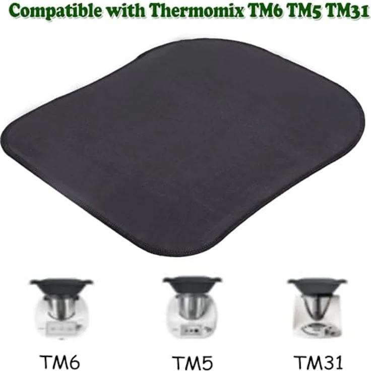 König Design Gleitpad für Thermomix TM6 TM5, Gleitbrett Tropfmatte, schmutzabweisend, 30 x 35 cm – Bild 4