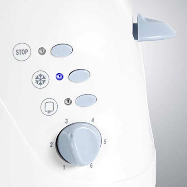Orbegozo TO3010 Toaster, 700 W, 2 Schlitze, Brötchenaufsatz, hitzeisolierte Ummantelung, Krümelschublade, Weiß – Bild 7