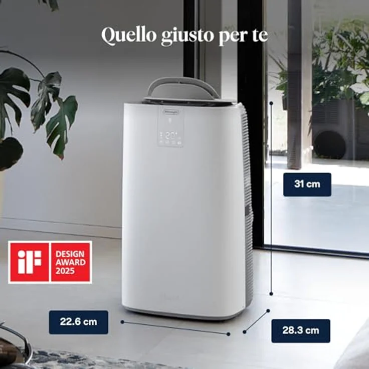 DELONGHI AP130I GENTLEJET R290, Klimagerät Weiß/Grau für Räume bis 130 m³, EEK A+ – Bild 8