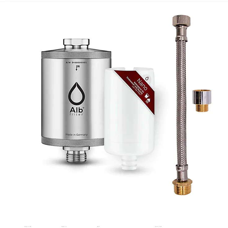 Blaufaktor Alb Filter Nano Untertisch-Set, Wasserfilter mit 0.1 µm Hohlfasermembran für sicheres Trink- und Duschwasser