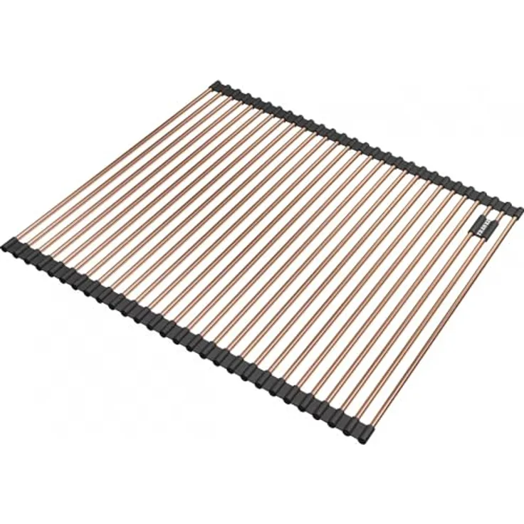 Franke Rollmat Mythos Masterpiece, Abtropf- und Spülhilfe aus rostfreiem Stahl, Kupfer, 468 x 440 mm