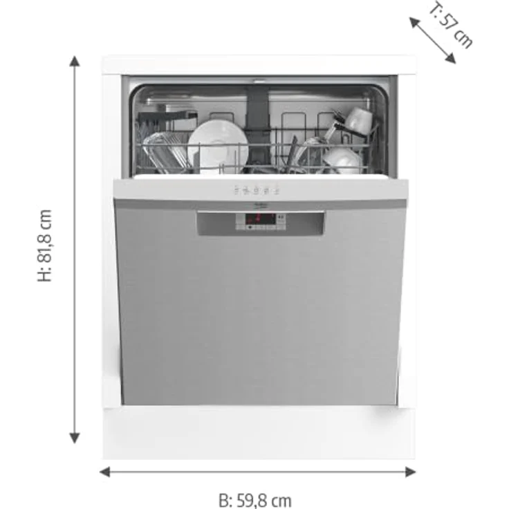 Beko BDUN16O44XW Unterbau-Geschirrspüler 60 cm, für 14 Maßgedecke, Quick&Shine-Programm, SelfDry-Funktion, Energieeffizienzklasse C, 44 dB(A) – Bild 2