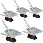 BRB Set, 5X Handfeger, Roßhaar und Kehrschaufel aus Stahlblech
