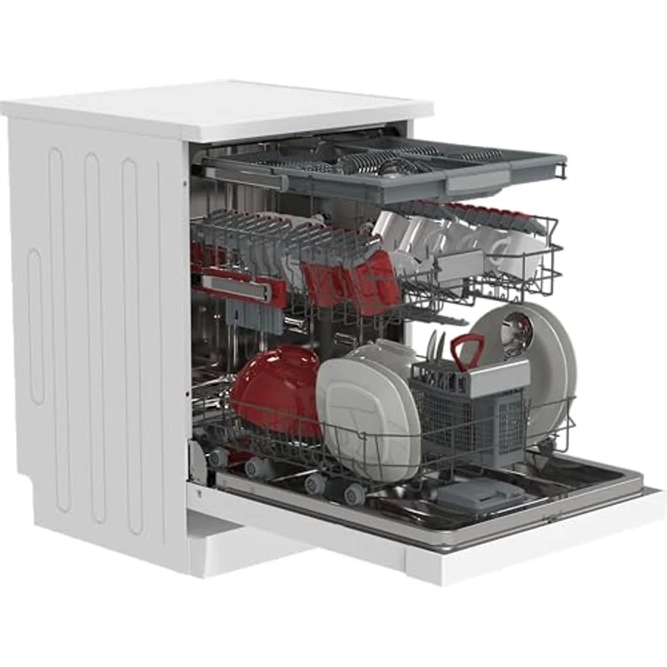 Sharp QW-NA3YF42AW-DE Stand-Geschirrspüler, 14 Maßgedecke, Energieeffizienzklasse A, weiß – Bild 4