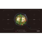 KB-ELEMENTS Induktionskochfeld 5 Platten - Induktionskochfeld 90cm, Autarkes Induktionskochfeld, 10200 Watt, Rahmenlos, Touch-Bedienung,99Min Timer, Kindersicherung, Aut. Abschaltung