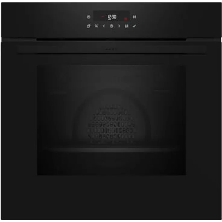 Neff B2CCJ7AK0, N30, Einbaubackofen 60x60cm, schwarz mit CircoTherm, LED Display, Pyrolyse, Klapptür