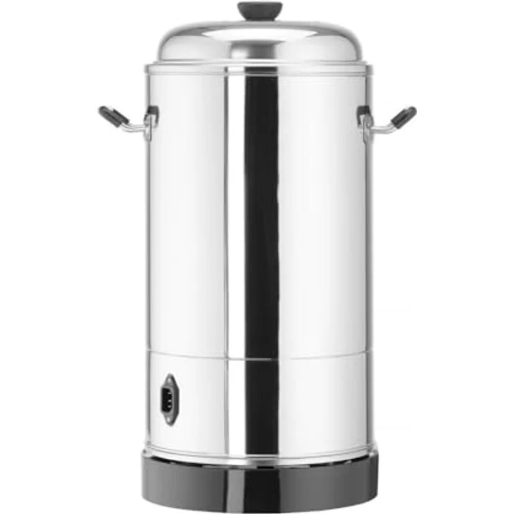 HENDI Heissgetränkespender, Doppelwandig, Energiesparend, non drip Hahn, wartungsfreies Heizelement, Temperatur regelbar bis 110°C, mit Trockenkochschutz, 9L, 230V, 2200W, 343x345x(H)517mm, Edelstahl – Bild 3