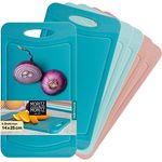 Moritz & Moritz 6x Frühstücksbrettchen Kunststoff Set - 14x25cm - Bunt - Schneidebrett Kunststoff Set – Jausenbrett - Frühstücksbretter Set Kunststoff - Brotbretter Spülmaschinenfest - BPA-FREI - Preisvergleich