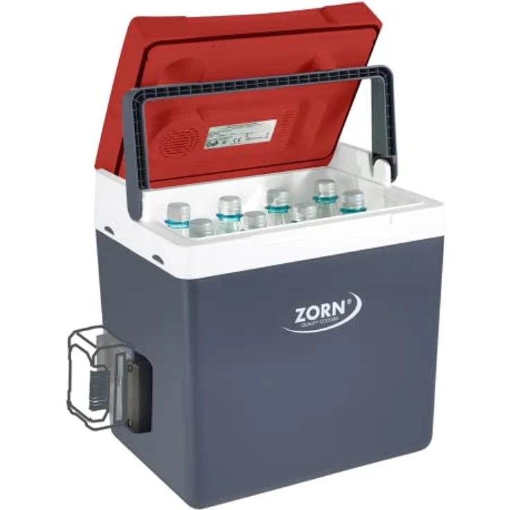 Zorn Cooler Z 26 LNE PX, Kühlbox & Heizbox mit 26 Litern Volumen, thermoelektrische Technologie, Weiss und Rot – Bild 5