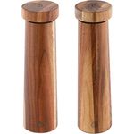 Navaris Salz und Pfeffer Mühle Set - Gewürzmühle Grinder Streuer für Gewürze - Salzstreuer Pfefferstreuer aus Holz - zum Mahlen - nachfüllbar