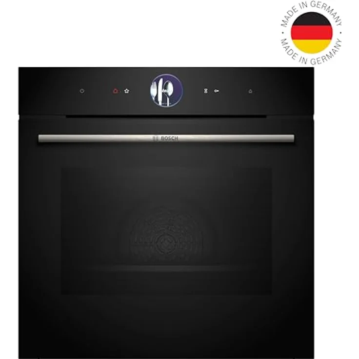 Bosch HSG7364B1, Smarter Serie 8 Einbau-Dampfbackofen, 60 x 60 cm, Schwarz, Made in Germany, Air Fry, Selbstreinigung, Bosch Assist + Backsensor, Pizzastufe – Bild 2