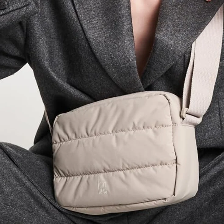 Got Bag Crossbody Umhängetasche 23 cm, beige, 100% Polyester, kompakt und vielseitig – Bild 5