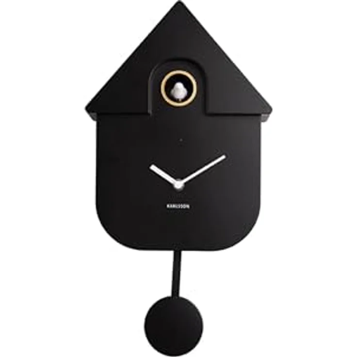 Karlsson Wanduhr, Schwarz, Kunststoff, 30 cm, moderne Dekoration für Wände – Bild 4
