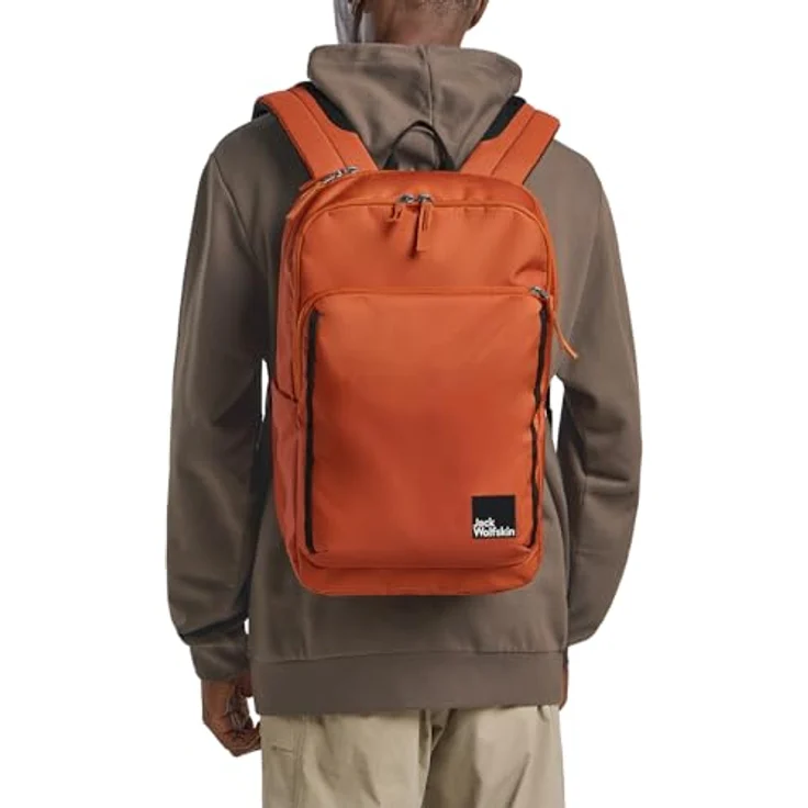 Jack Wolfskin Daypack TERRACADE, 24 Liter Rucksack mit gepolsterter Laptophülle und strapazierfähigem CROSSRIP 300D RE, schwarz – Bild 6