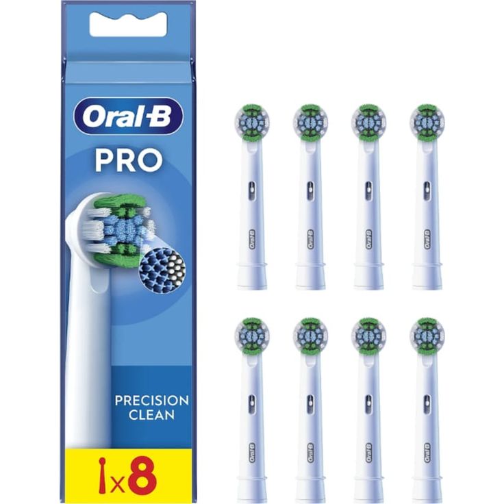 Oral-B Zahnbürstenkopf EB20RX PrecisionClean (8 x) - Präzise Reinigung für ein strahlendes Lächeln