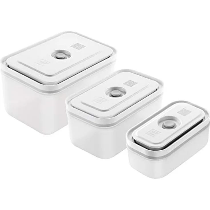 ZWILLING ZWILLING VAKUUM BOXSET, S/M/L / 3-TLG, KUNSTSTOFF, WEISS, Fresh & Save, 19 x 5 cm