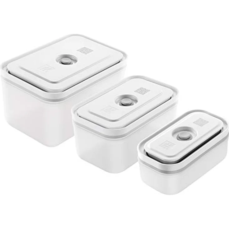 ZWILLING ZWILLING VAKUUM BOXSET, S/M/L / 3-TLG, KUNSTSTOFF, WEISS, Fresh & Save, 19 x 5 cm – Bild 1