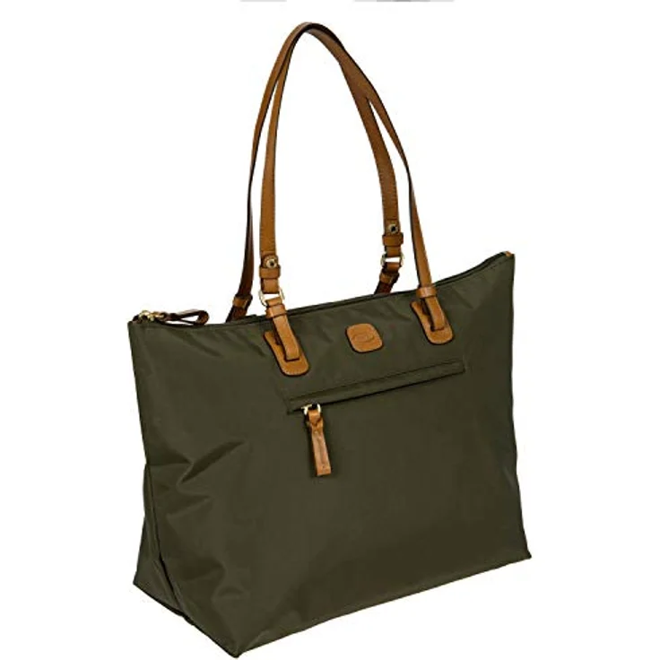 Brics X-BAG SHOPPINGBAG, Handtasche und Einkaufstasche mit A4-Hauptfach und Reißverschlussetui, Grün – Bild 2
