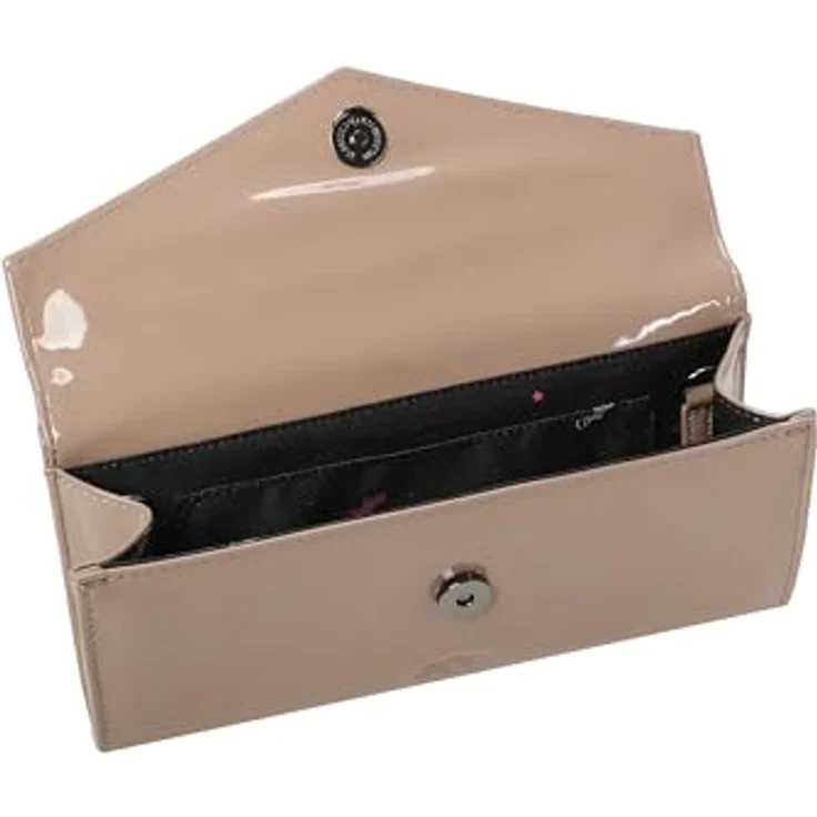 Buffalo Secco Clutch Tasche, Handtasche 25 cm mit Reißverschlussfach, grau, abnehmbarer Schulterriemen – Bild 6