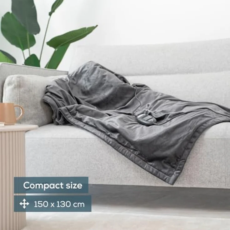 Beurer HD74 Cosy Limited Edition Heizdecke, 100 W, 150 x 130 cm, schwarz, versandkostenfrei – Bild 2