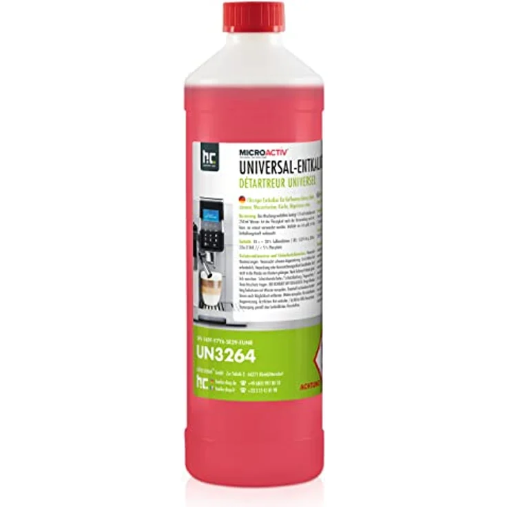 Höfer Chemie 1 L Universal Entkalker, Flüssig, mehrfach verwendbar, geeignet für Kaffeemaschinen und mehr – Bild 1