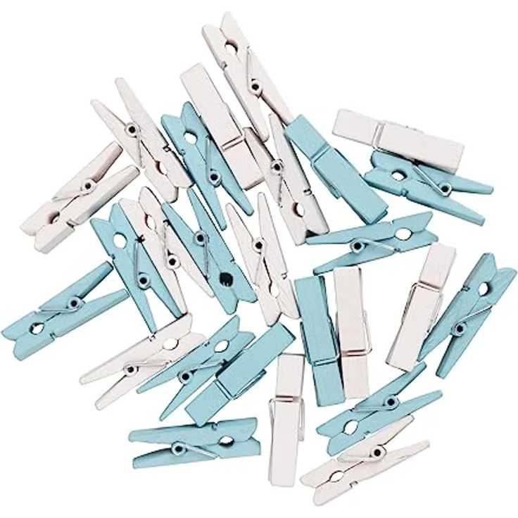 Rayher Holz Wäscheklammern, FSC 100%, 3,5cm, sortiert, SB-Btl. 26Stück, 64590356