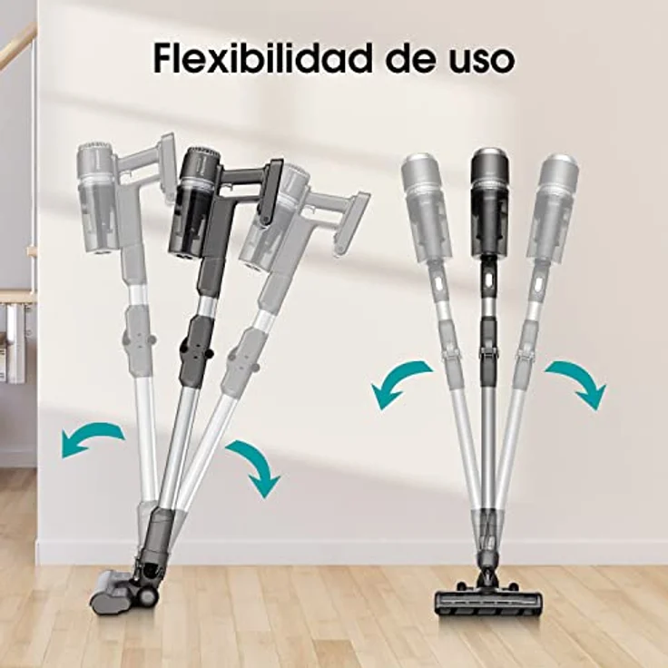 Hisense HVC6264BK Handstaubsauger, 45 min Akkubetrieb, Zyklon-Technologie, schwarz – Bild 5