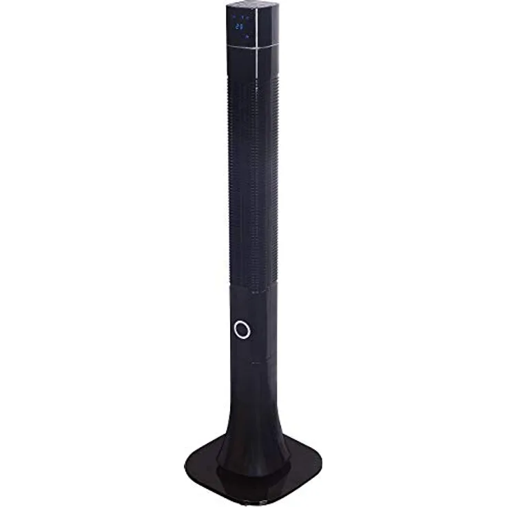 Sichler Haushaltsgeräte Standlüfter VT-380, Ionisator, 75°-Oszillation, 60 W (Luftreinigung, 3-Stufen, 120 cm, Schwarz)