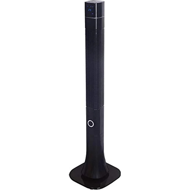Sichler Haushaltsgeräte Standlüfter VT-380, Ionisator, 75°-Oszillation, 60 W (Luftreinigung, 3-Stufen, 120 cm, Schwarz) – Bild 1