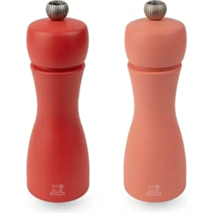 Peugeot TAHITI FEUER Duo Pfeffermühle und Salzmühle, 2er Set, Pfeffer Mühle, Salz, Gewürzmühle, 15 cm, 2/42974