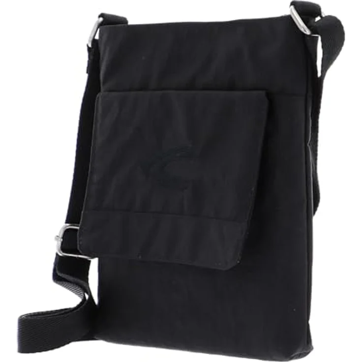 camel active Journey Umhängetasche, 19 cm, Nylon, Schwarz, mit Klettverschlussfach und Reißverschlussfach – Bild 2