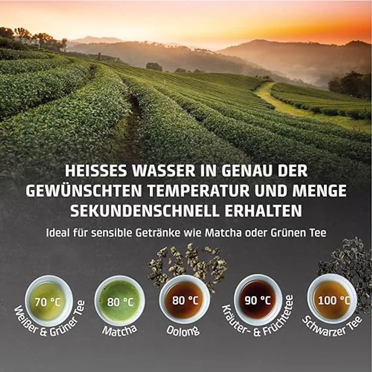 Caso HW630 Teemaschine, 2500 ml, Edelstahl/Schwarz, Temperaturregelung 40-100°C, versandkostenfrei – Bild 7