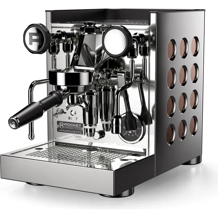 Rocket Espresso Appartamento TCA Inox-Kupfer, Espressomaschine mit Temperatureinstellung, 1,8 Liter Boiler, graphitfarben – Bild 1