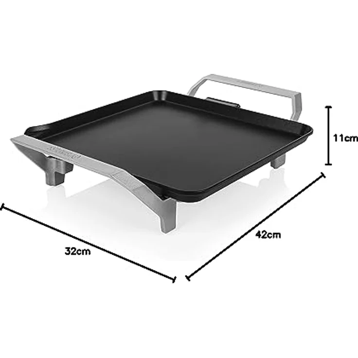 Princess 103090 Table Chef Premium Compact, Quadratische Teppanyaki-Mini-Grillplatte, für bis zu 2 Personen, hohe Leistung von 1500 Watt, Schwarz – Bild 10